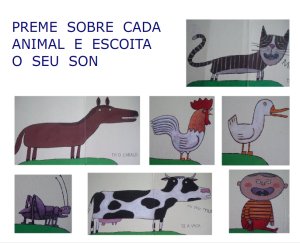 PREME SOBRE CADA ANIMAL E ESCOITA O SEU SON