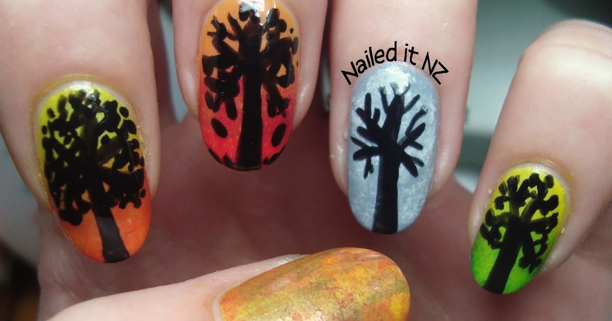 Four Seasons nail art