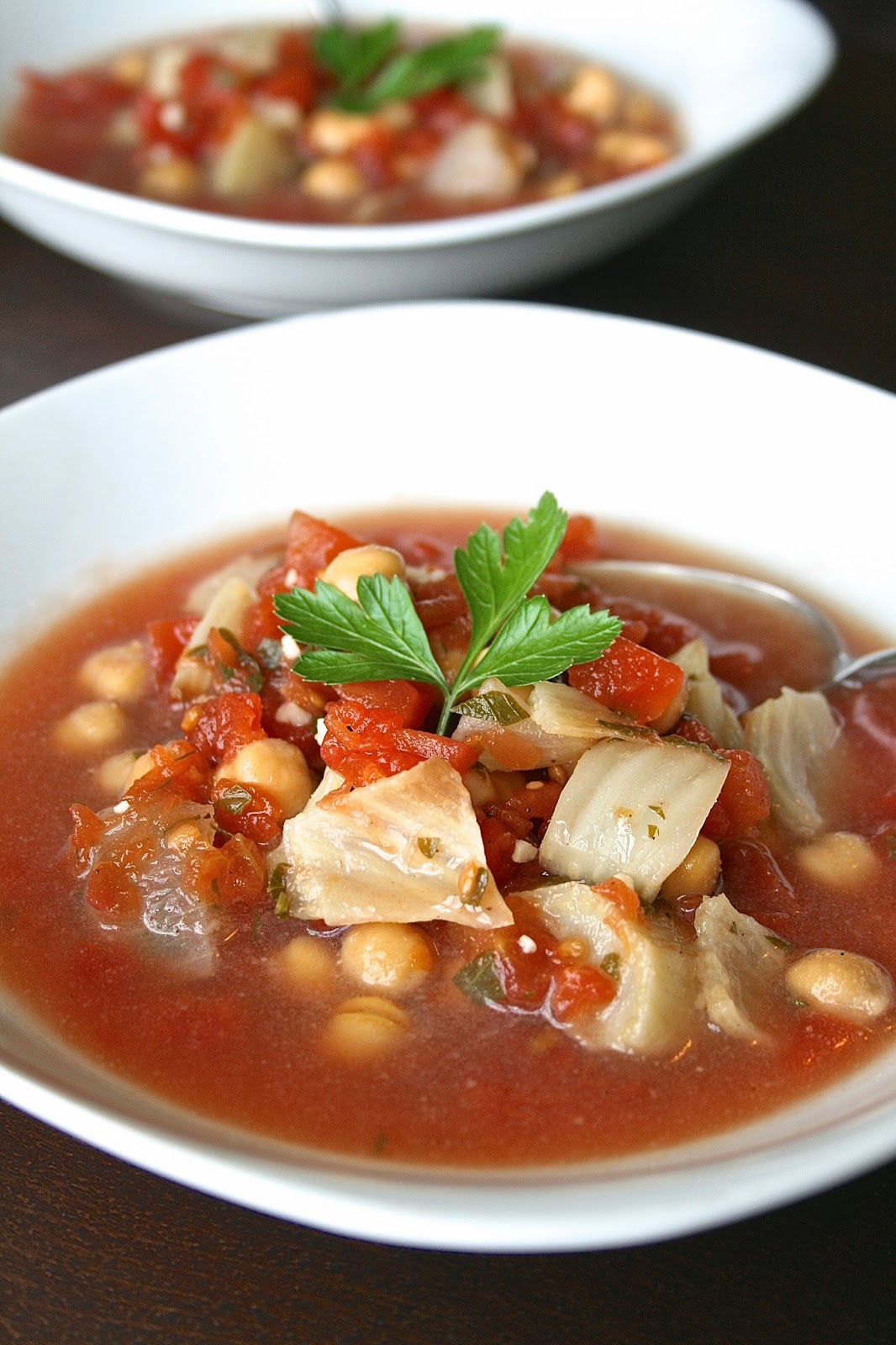 Oregon Transplant Roasted Fennel, Chickpea, and Tomato Soup