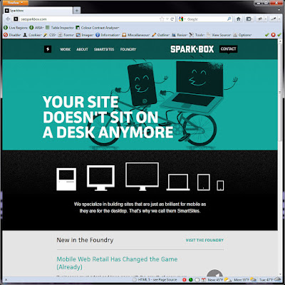 Screen shot of http://seesparkbox.com/.