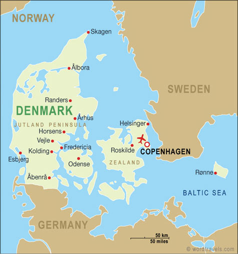 Map Of Denmark And Sweden And Germany
