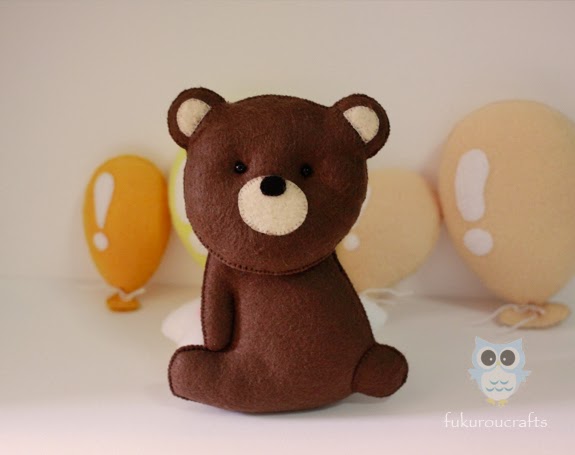 Cute Bear Felt Doll Christmas ornaments, handmade,  เครื่องประดับ, ตกแต่ง ต้น คริสมาสต์  ปีใหม่  ตุ๊กตา หมี ผ้า สักหลาด น่ารัก