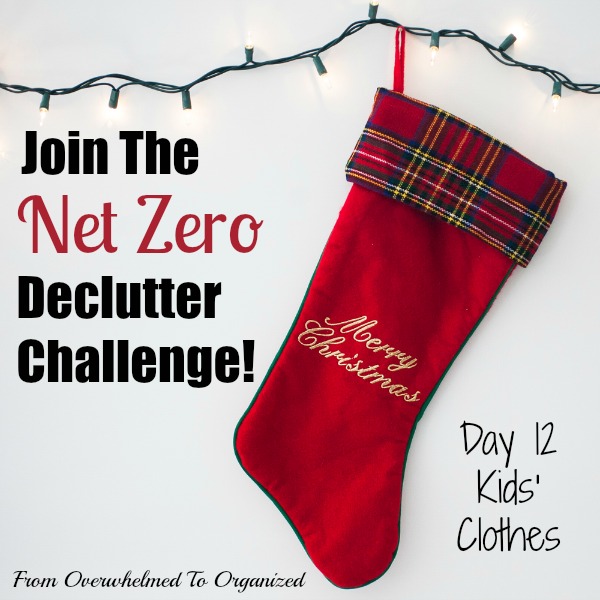 decluttering kids clothes
