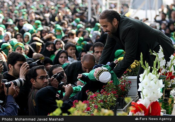 Commemoration Anniversary of 6 Month Old Child, Nation of Iran (Shiites Muslims) remembering the martyrdom of six month old kid , Ali Asghar, of Imam Hussein a.s, all Muslims take part in mourning ceremonies to remember the martyrdom of Ali Asgher at Karbala battle 1400 years ago. These ceremonies are arranged by Muslims in many cities of Iran at different levels, below images are taken in ceremonies held in Tehran, Commemoration Anniversary of 6 Month Old Child, Nation of Iran (Shiites Muslims) remembering the martyrdom of six month old kid , Ali Asghar, of Imam Hussein a.s, all Muslims take part in mourning ceremonies to remember the martyrdom of Ali Asgher at Karbala battle 1400 years ago. These ceremonies are arranged by Muslims in many cities of Iran at different levels, below images are taken in ceremonies held in Tehran,
