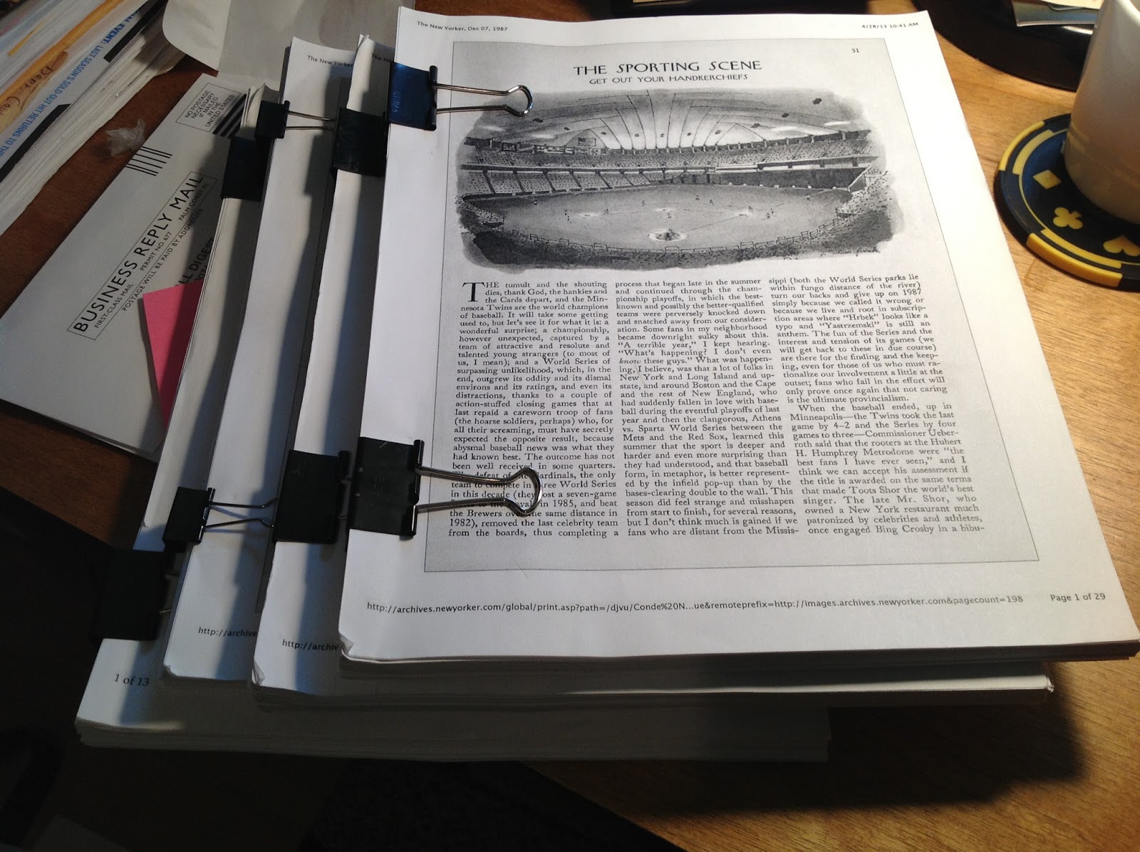 No Such Thing As Was Uncollected Roger Angell, 19872013