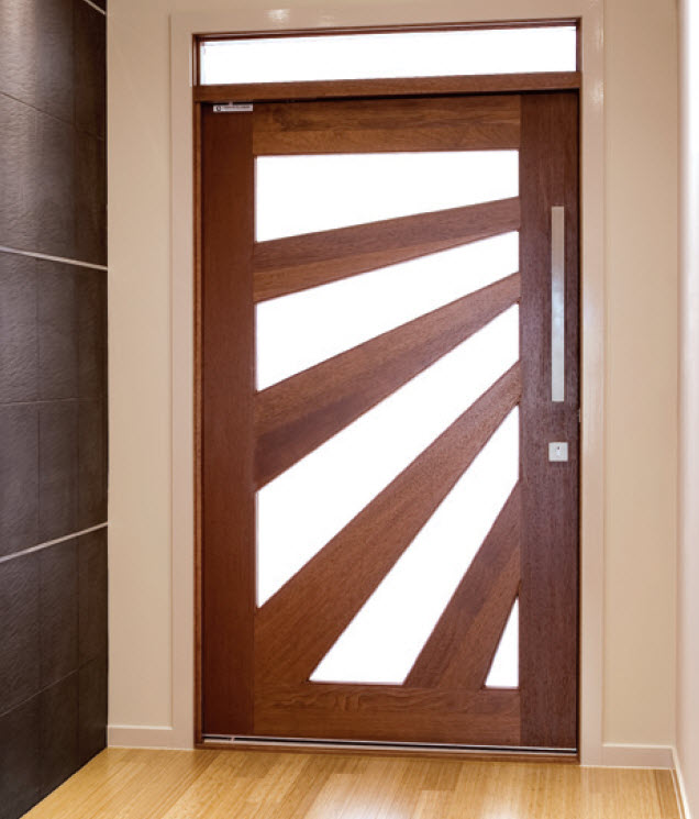 Sunburst Door & SUNAL Sunburst Merbau Door 2040 X 820 X 40mm Clear