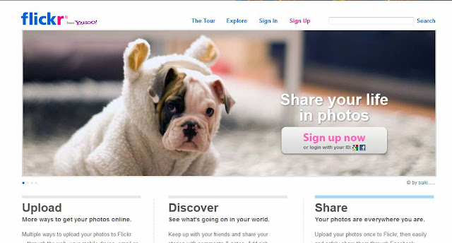Flickr flickr homepage