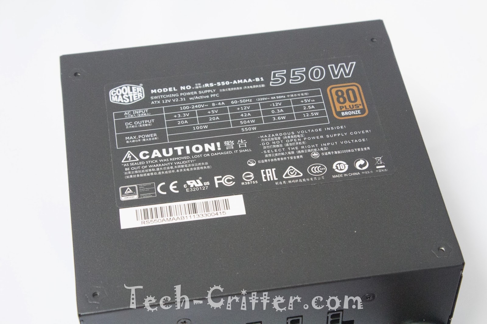 Cooler Master G550M Power Supply Unit Unboxing and Overview 20