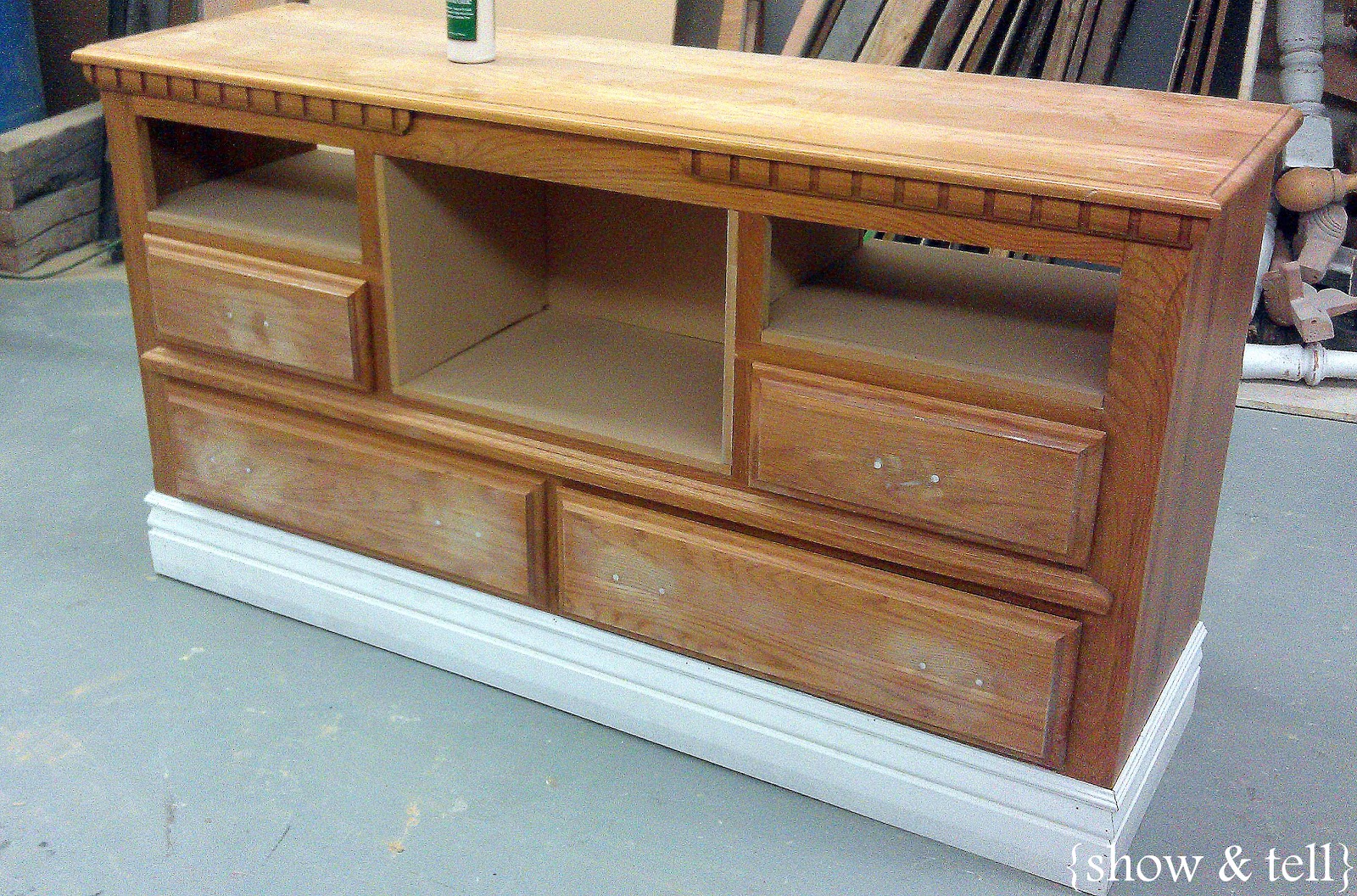 {Before & After} dresser turned TV console Sweet Pickins Furniture