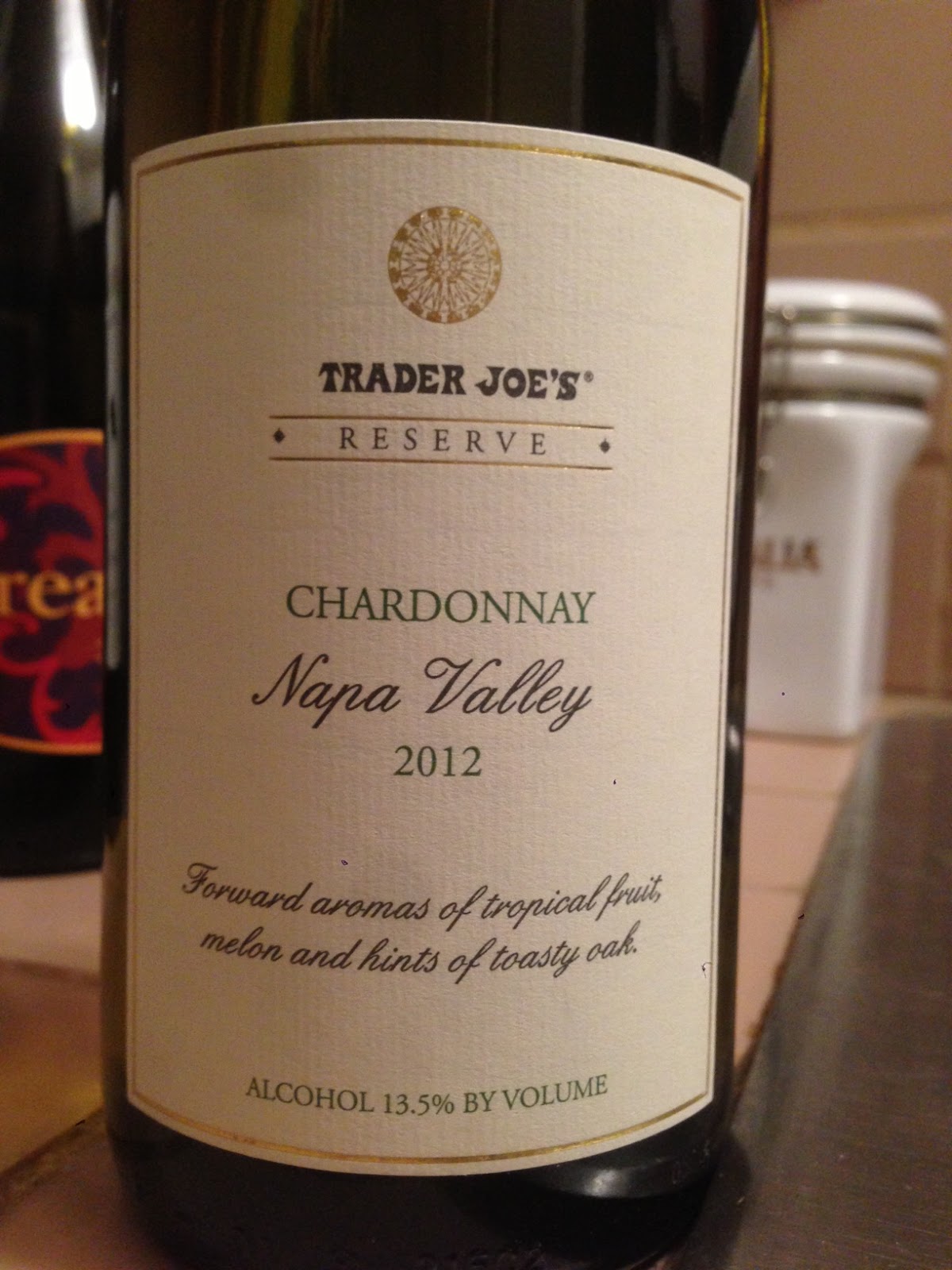 Spirit of Wine Review **** Trader Joe's Reserve Chardonnay, Napa