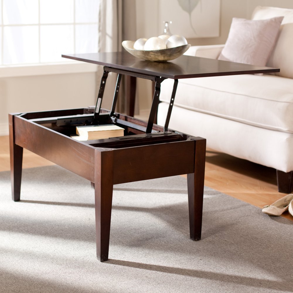 Coffee Table That Raises Up for Food, Fun 'n Games