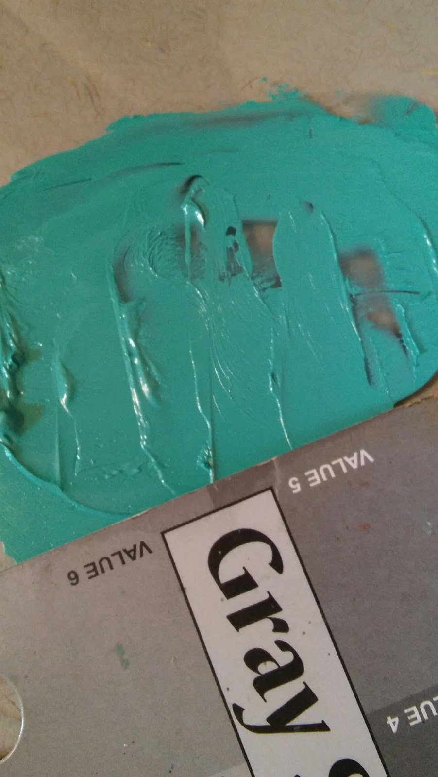 Wet On The Easel by Monique Chartier Unit I, Lesson 7Viridian Green