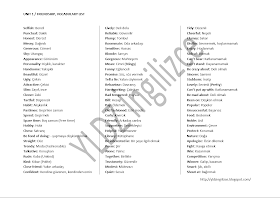 Yldz Ingilizce 8 Sinif Unite 1 Friendship Kelime Listesi