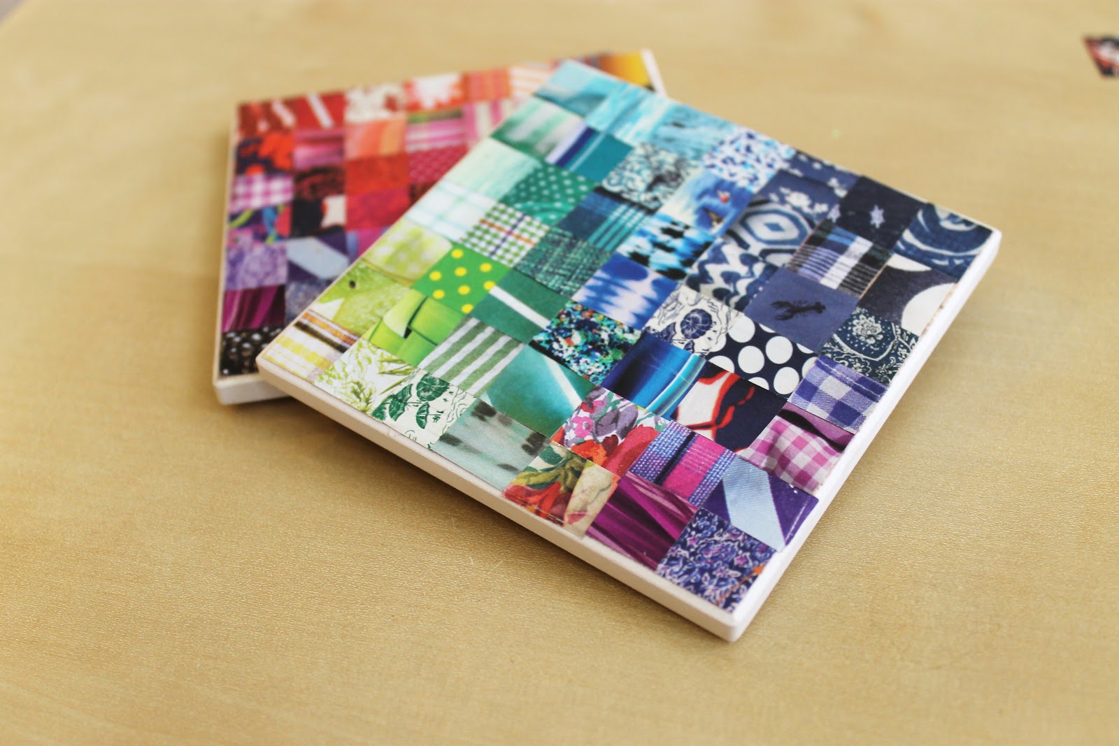 BEAUTY & THE BEARD DIY Collage Coasters