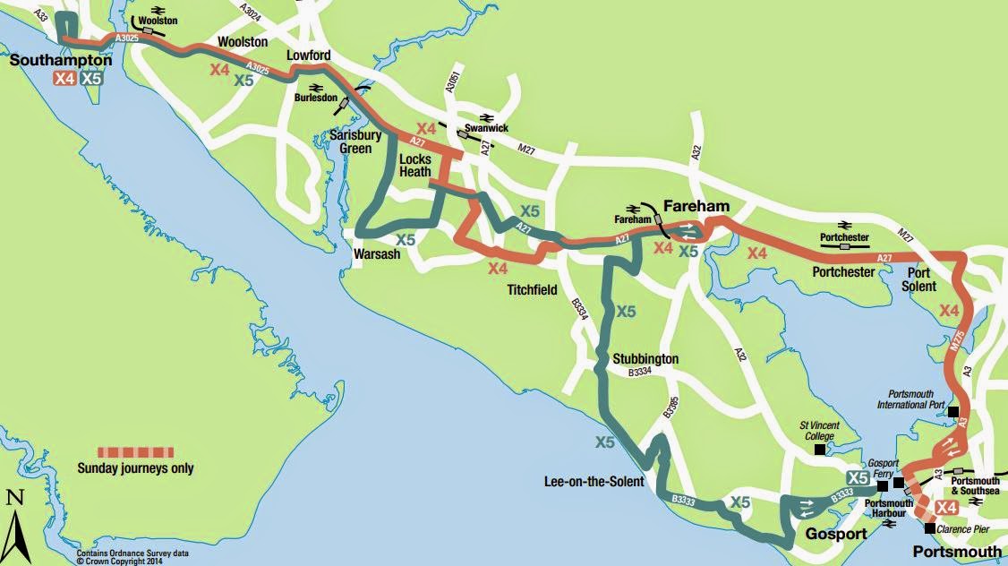 Southampton Bus Update First X4/X5 Timetables revealed
