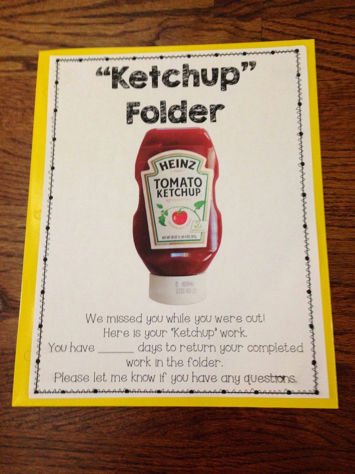 Ketchup Folder Freebie Folders Freebie Teaching vrogue.co