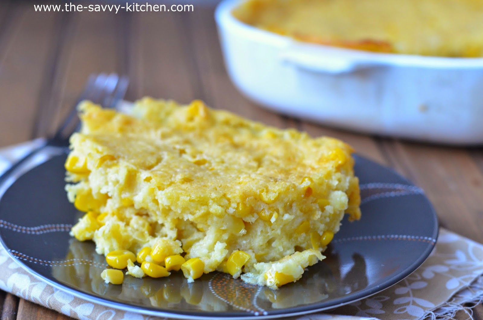 The Savvy Kitchen Quick and Easy Corn Casserole