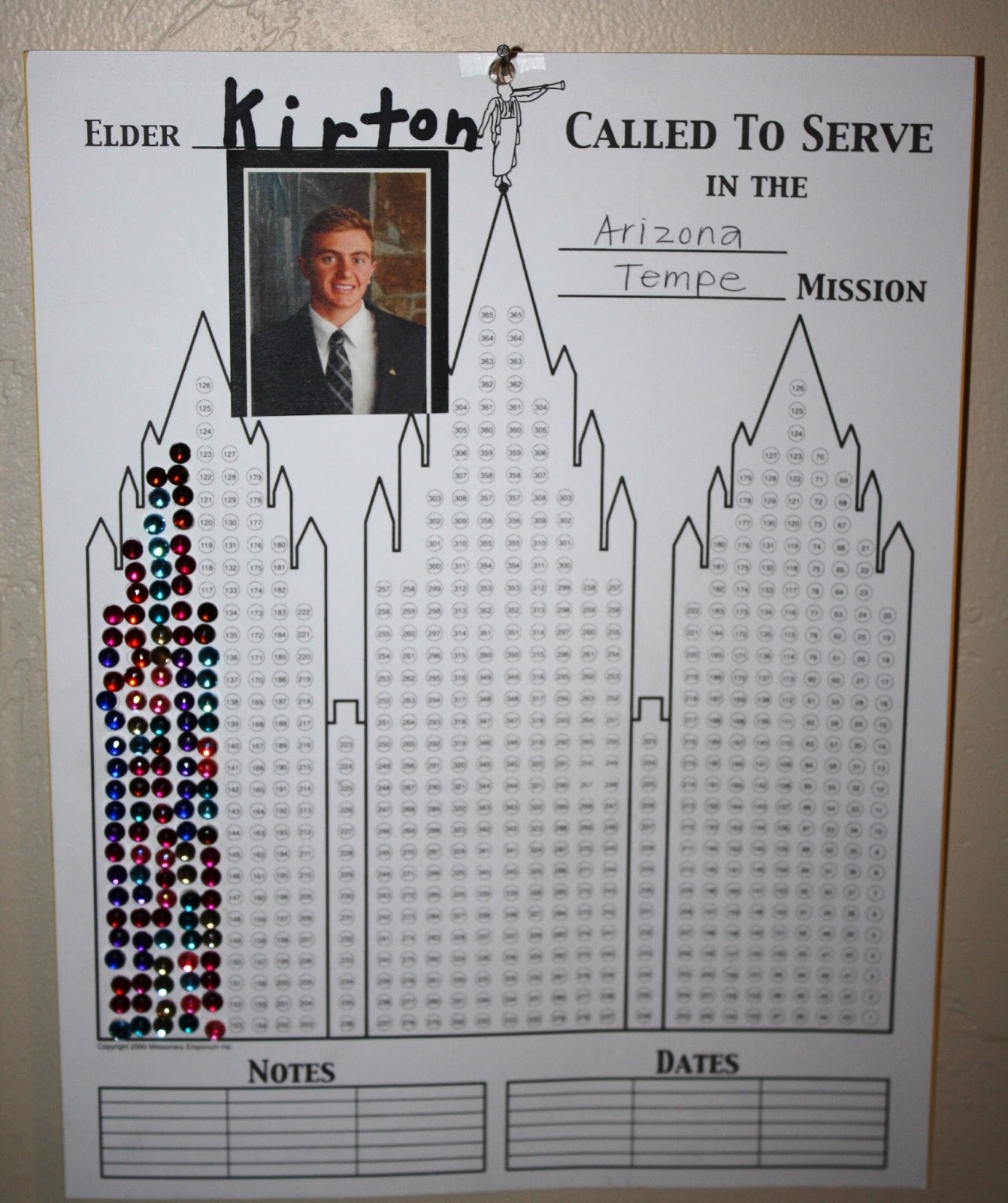Sister Missionary Countdown Chart