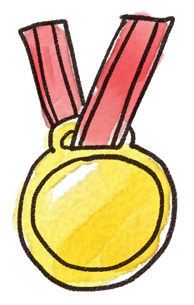 金メダルのイラスト スポーツ ゆるかわいい無料イラスト素材集