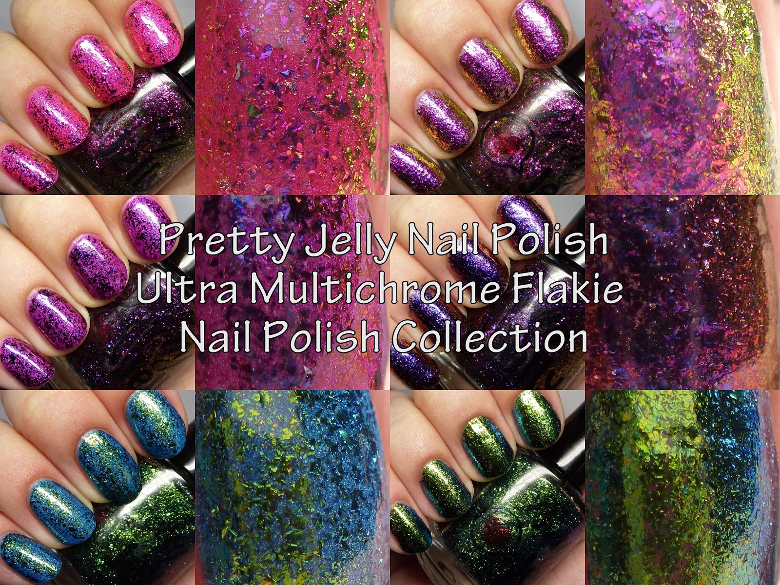 The Polished Hippy Pretty Jelly Nail Polish Ultra Multichrome Flakie