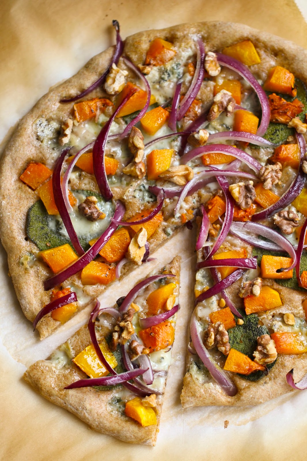 Butternut Squash and Pizza with Sprouted Spelt Dough Ever