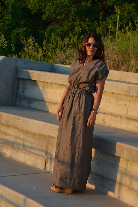 linen maxi dress pattern