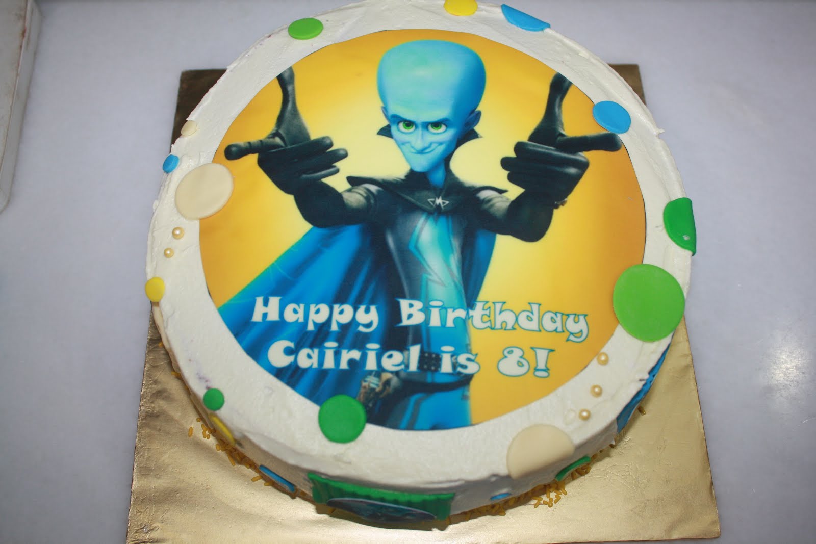 Megamind Cake