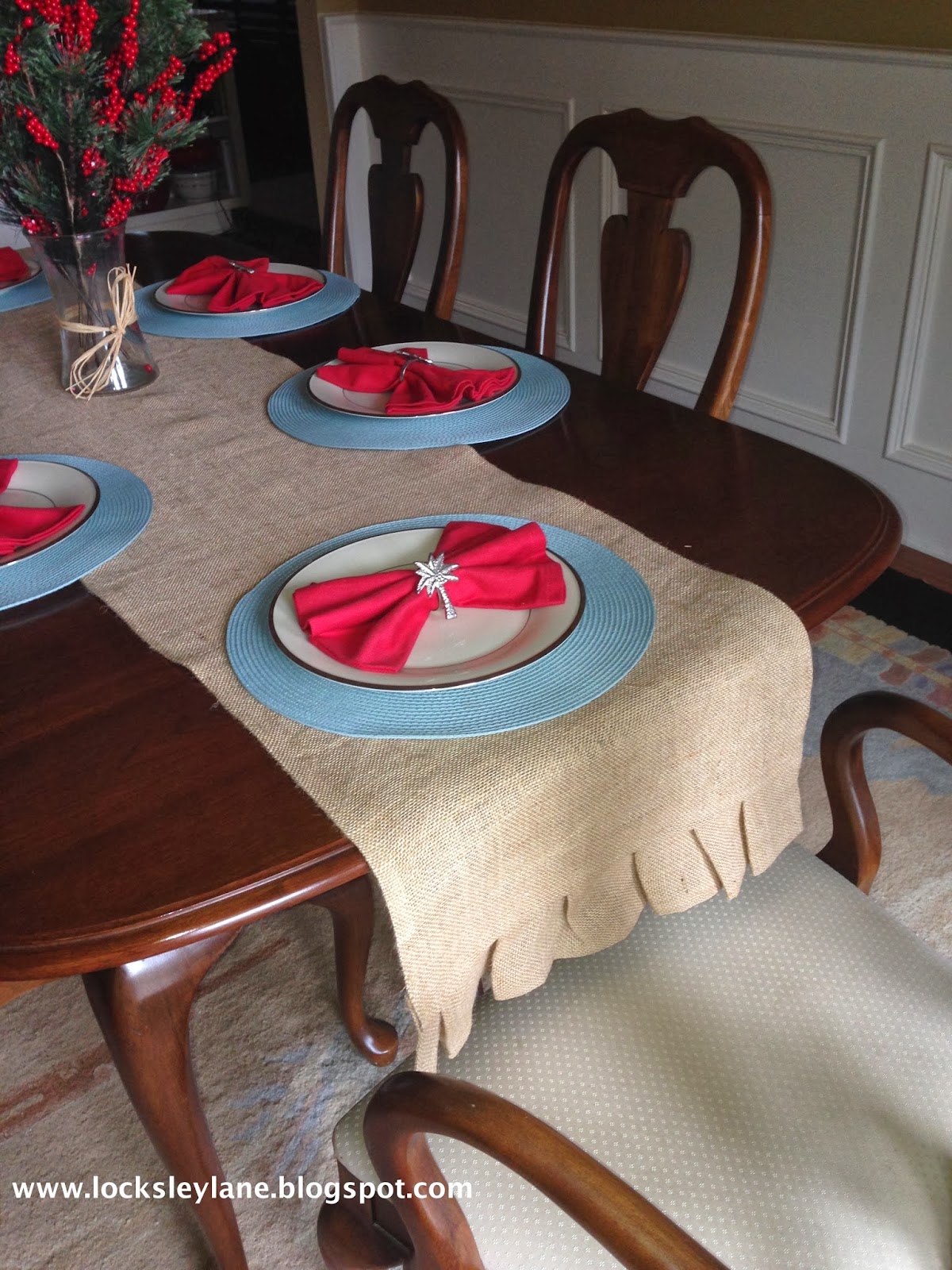 Locksley Lane Making A Burlap Table Runner