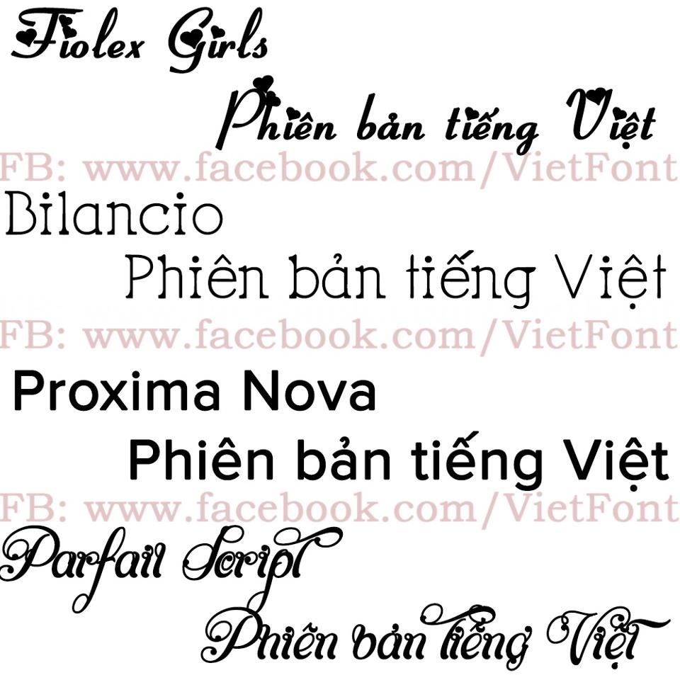 Download Viá»t Font Bá» 4 Font Uvf Bilancio Filxgirl Parfait Proximanova Viá»t Hoa SVG Cut Files