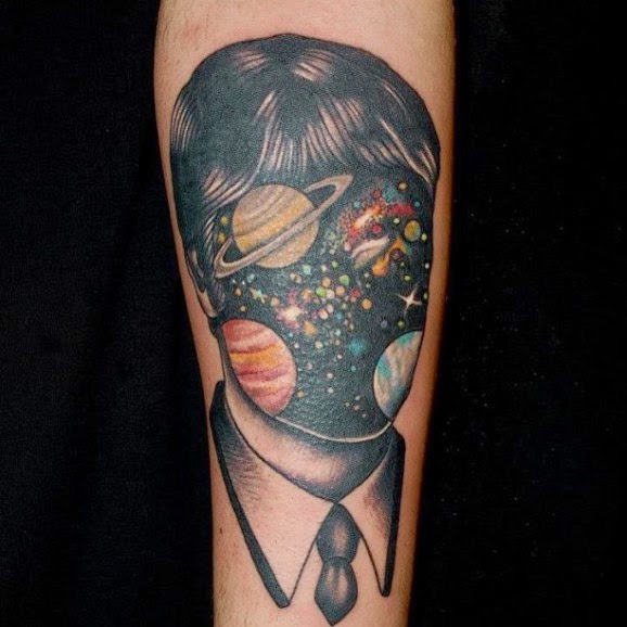 Beautiful & Vibrant Cosmic Tattoos Beautiful & Vibrant Cosmic Tattoos