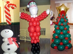 Árvore de Natal feita de Balões - Decoração Top