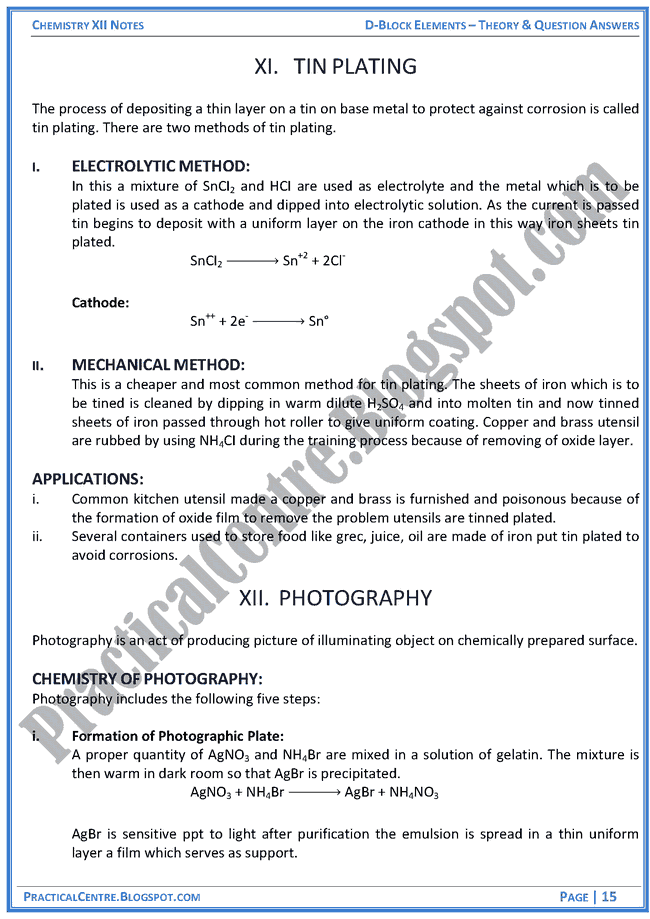 d-block-elements-theory-and-question-answers-chemistry-12th