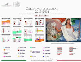 CALENDARIO ESCOLAR DE TELESECUNDARIA 2014-2015