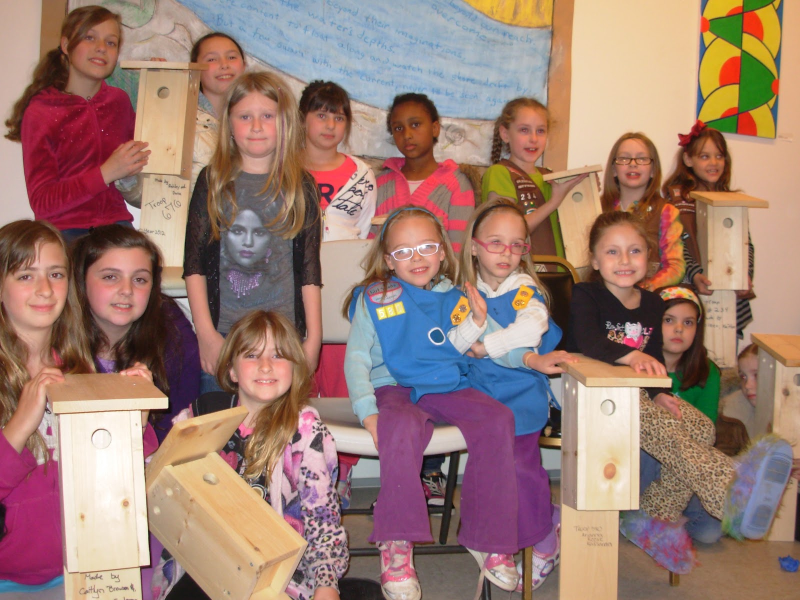 Eastern Bluebird Nest Boxes built by area Girl Scouts | Eastern
