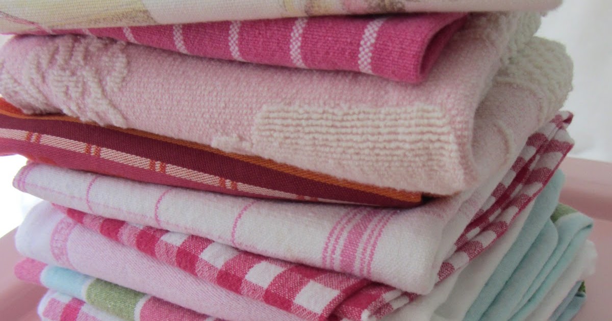 Moments of Delight...Anne Reeves Pink Dishtowels
