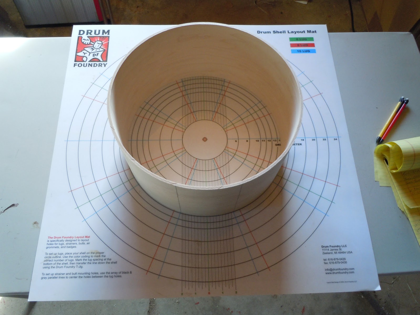 Drum Product Reviews The Drum Foundry Layout Mat