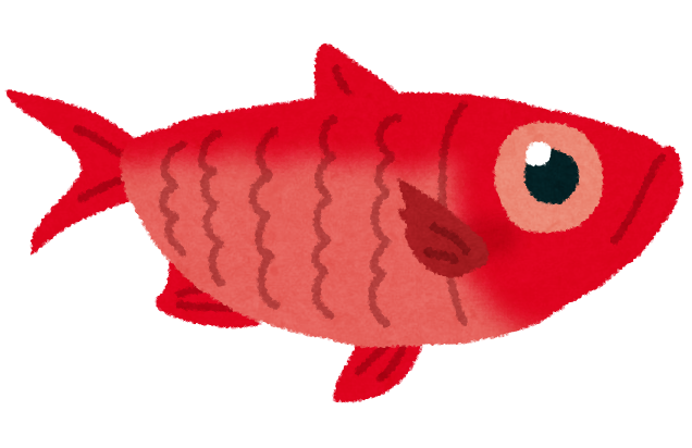 無料イラスト かわいいフリー素材集 キンメダイのイラスト 深海魚