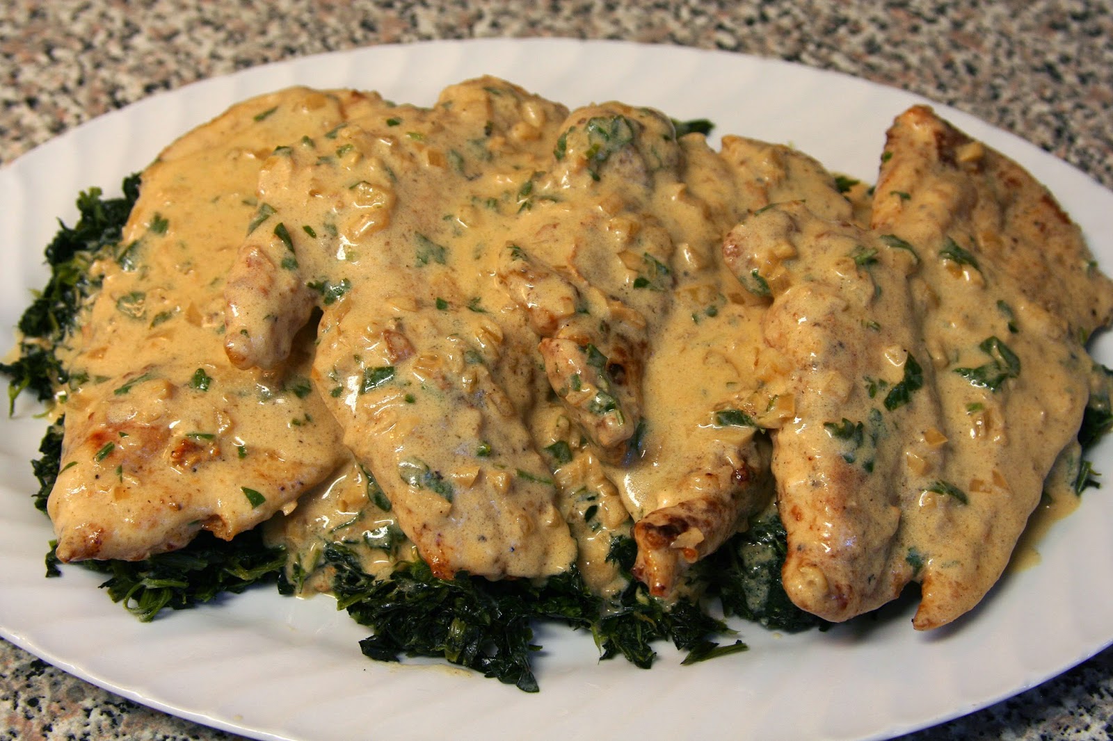 Culturally Confused Giada de Laurentiis Chicken Florentine Style