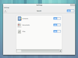 GNOME 3.8 search settings
