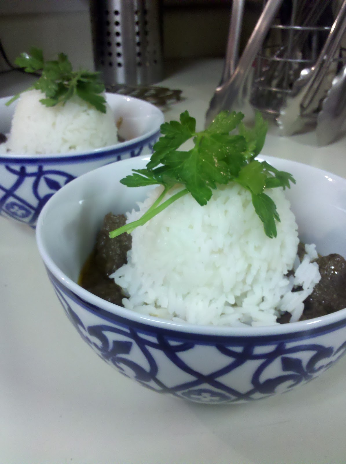 A Chick's Captivation Moroccan Beef with Jasmine Rice