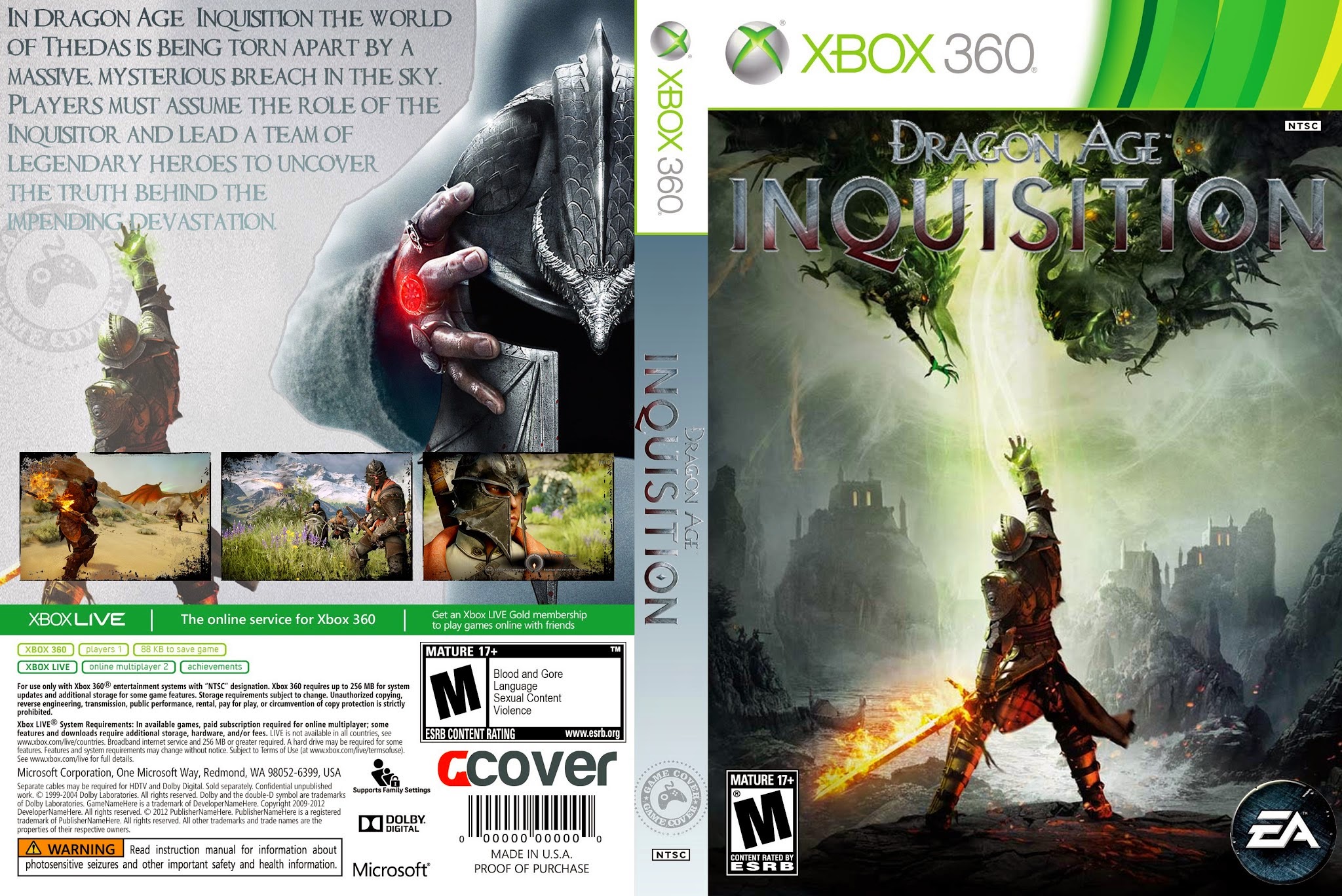 dragon age inquisition game of the year xbox 360
