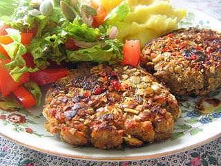 Hamburguesa de avena.