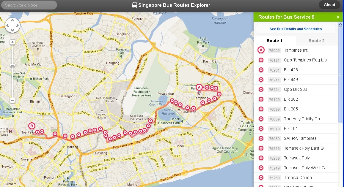 thetembusutree Singapore Bus Routes Explorer