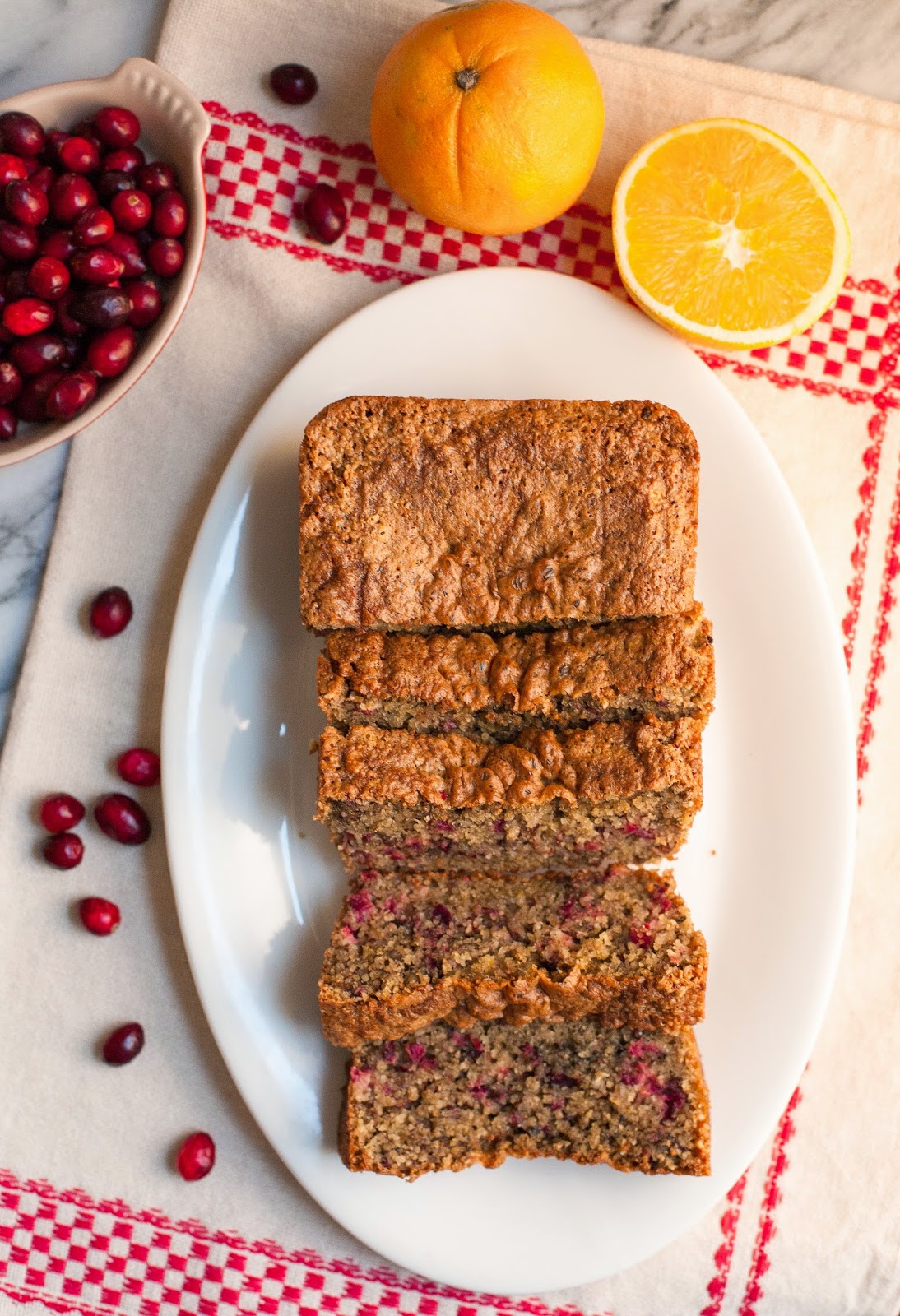 Grain-free Cranberry Orange Bread