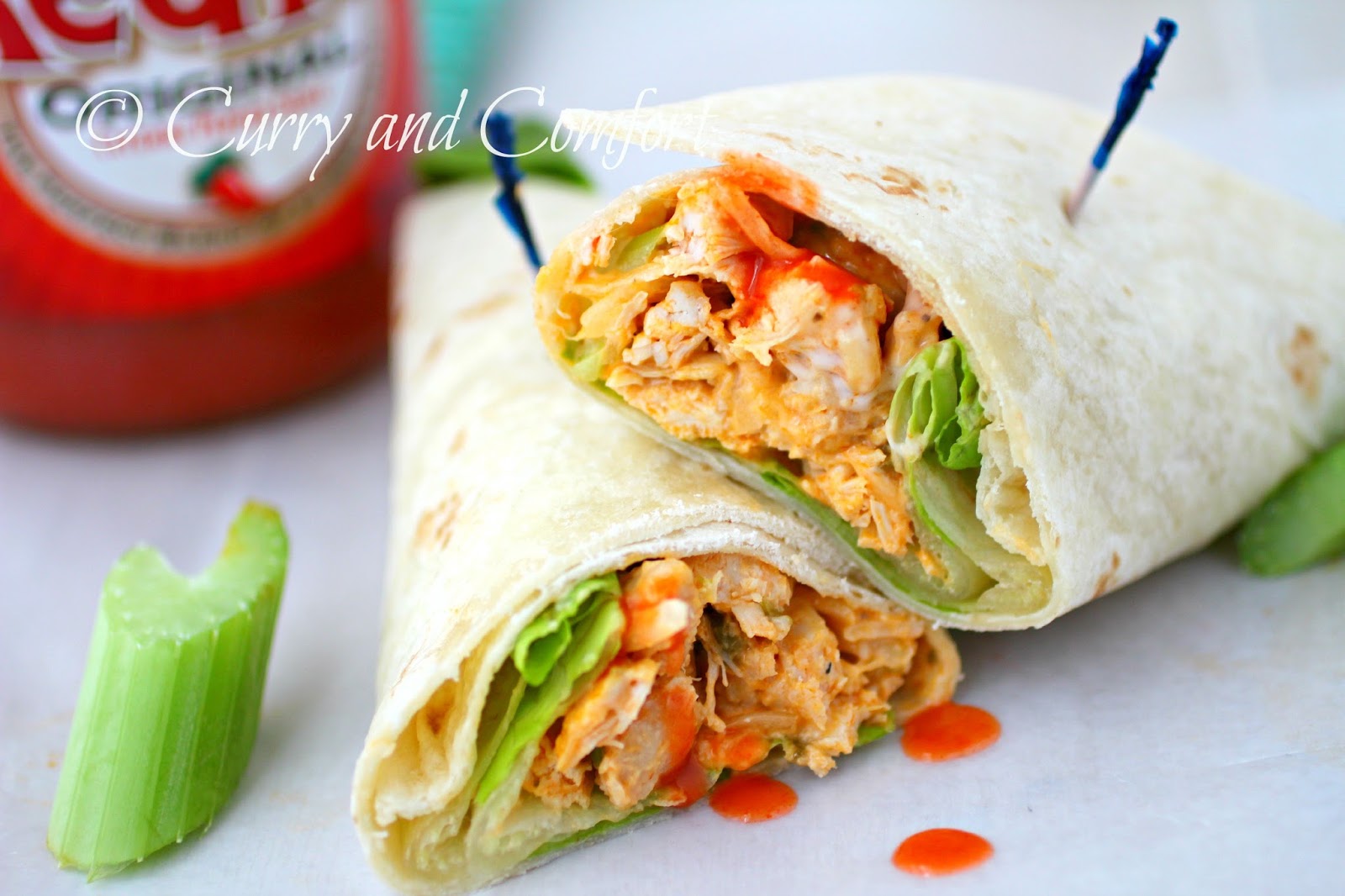 Kitchen Simmer Buffalo Chicken Wraps