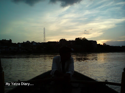 Boat ride on the Yamuna River in Mathura