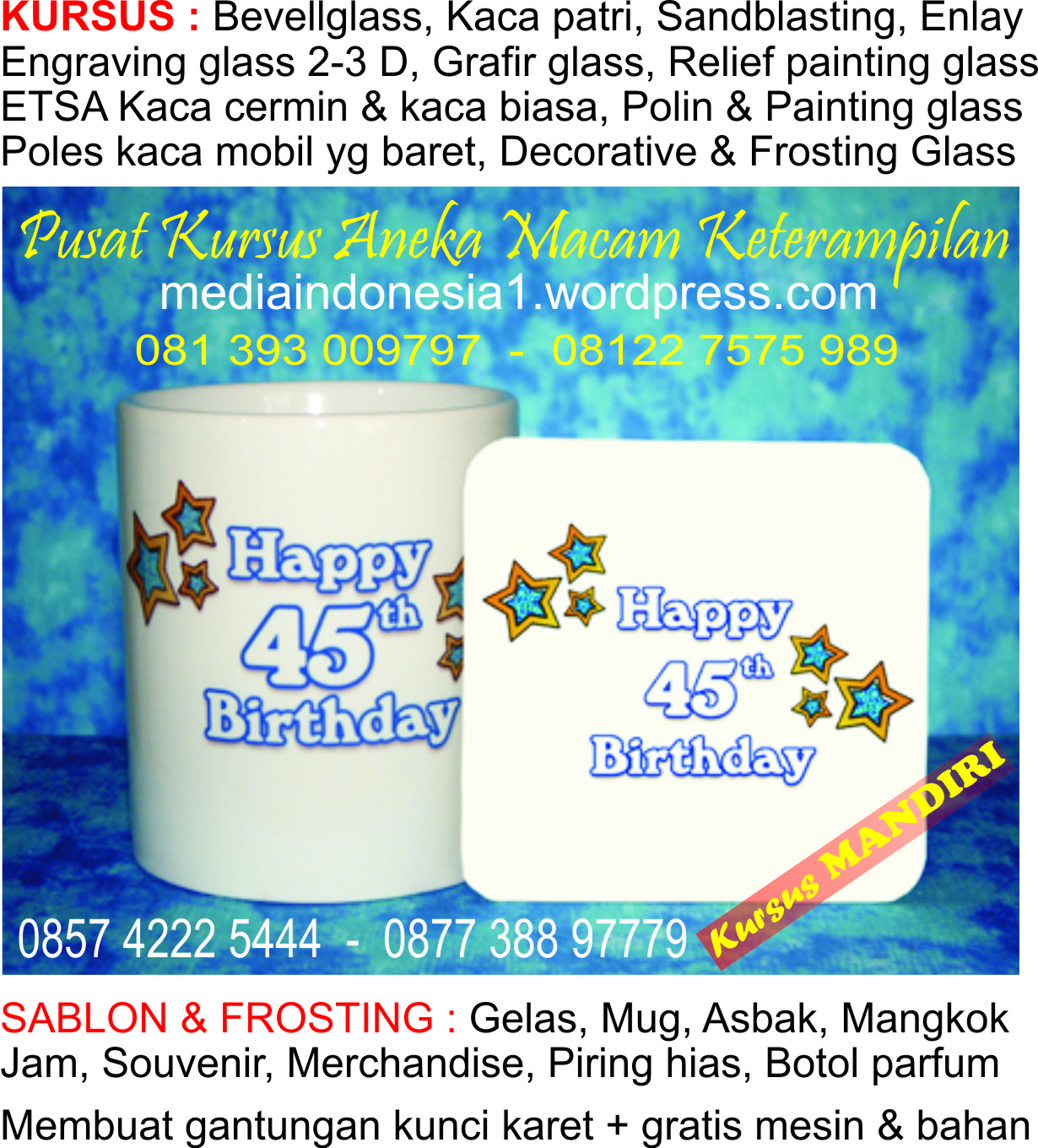 Gantungan kunci karet, Frosted, Fiberglass, Digital printing, Emboss