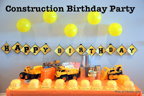 construction machine birthday party