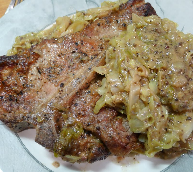 Culinary Adventures in London Braised Veal Chops with Creamy Cabbage
