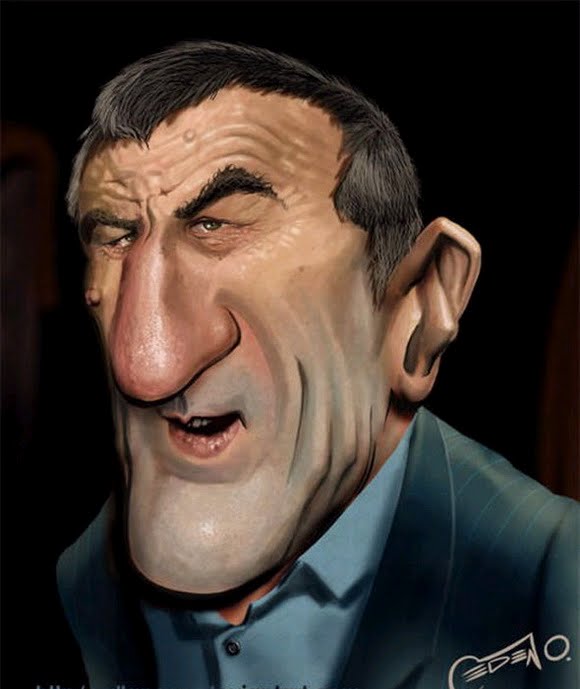 A collection of funny caricatures of famous people- 34 Images